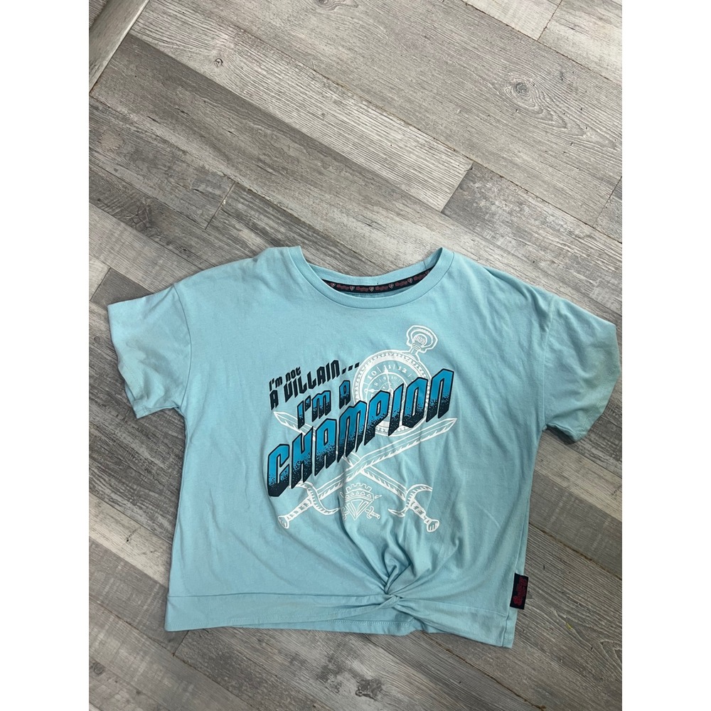 Disney Descendants Rise of Red Girls Champion Graphic Twist Front Tee L 10/12